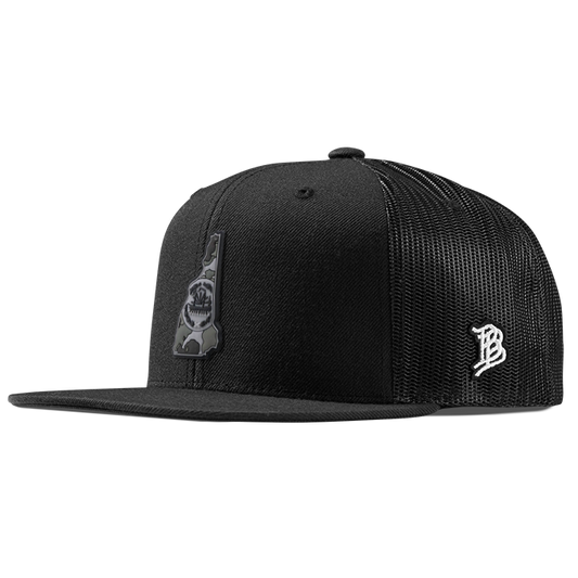 New Hampshire Camo PVC Flat Trucker
