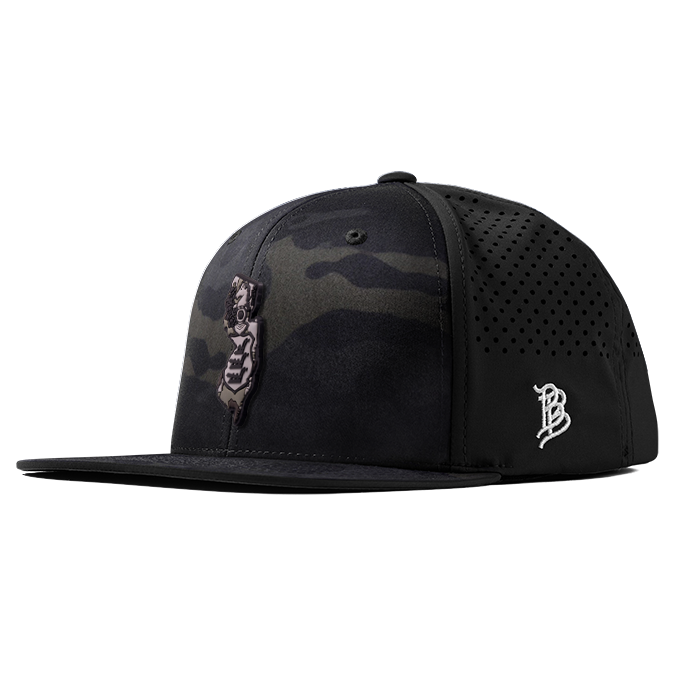 New Jersey Camo PVC Flat Performance Hat