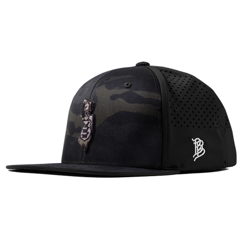 New Jersey Camo PVC Flat Performance Hat