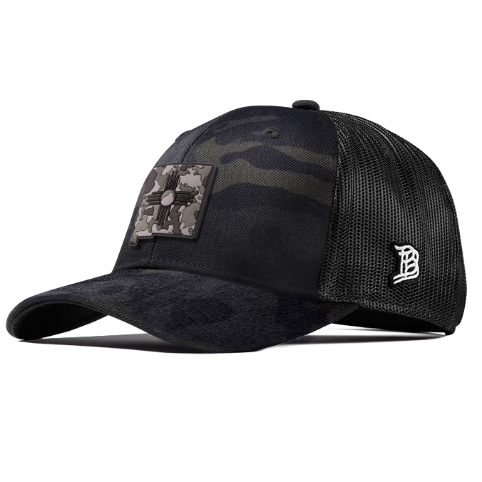 New Mexico Camo PVC Curved Trucker