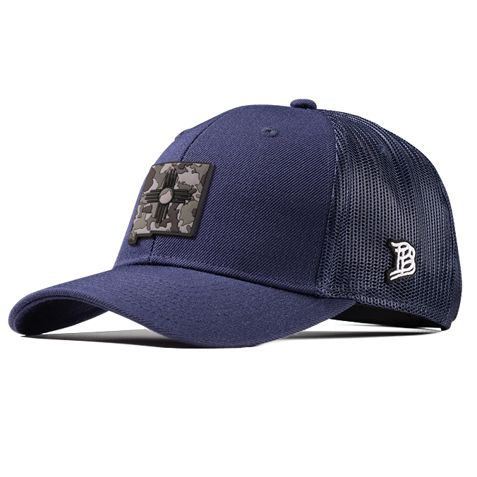 New Mexico Camo PVC Curved Trucker