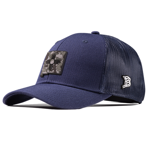 New Mexico Camo PVC Curved Trucker