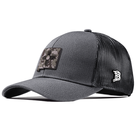 New Mexico Camo Flexfit Snapback Trucker Back CURVED