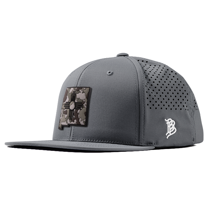 New Mexico Camo PVC Flat Performance Hat