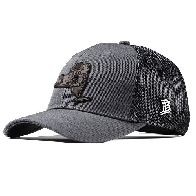 New York Camo PVC Curved Trucker