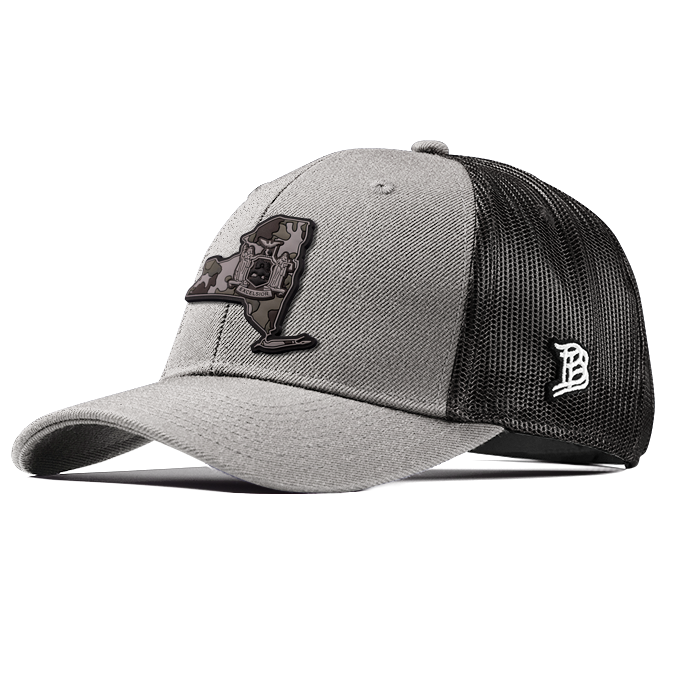 New York Camo PVC Curved Trucker