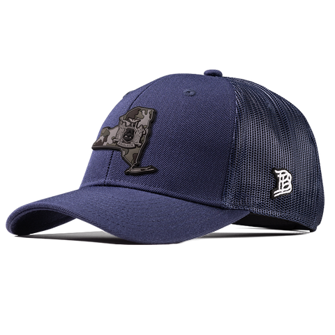 New York Camo PVC Curved Trucker
