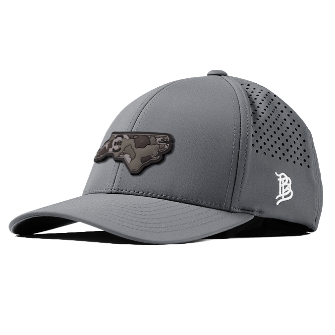 North Carolina Camo PVC Curved Performance Hat