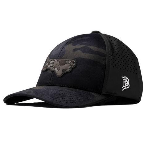 North Carolina Camo PVC Curved Performance Hat