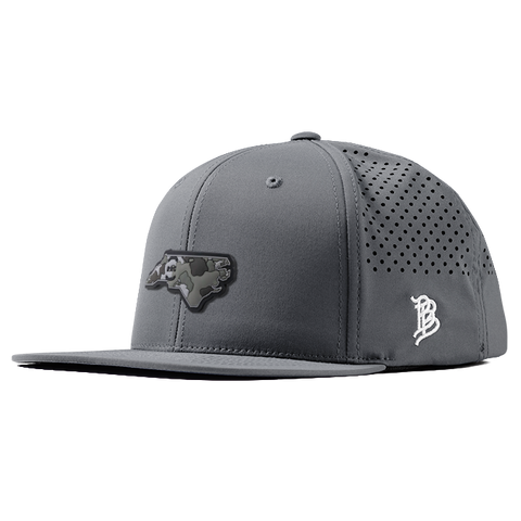 North Carolina Camo PVC Flat Performance Hat