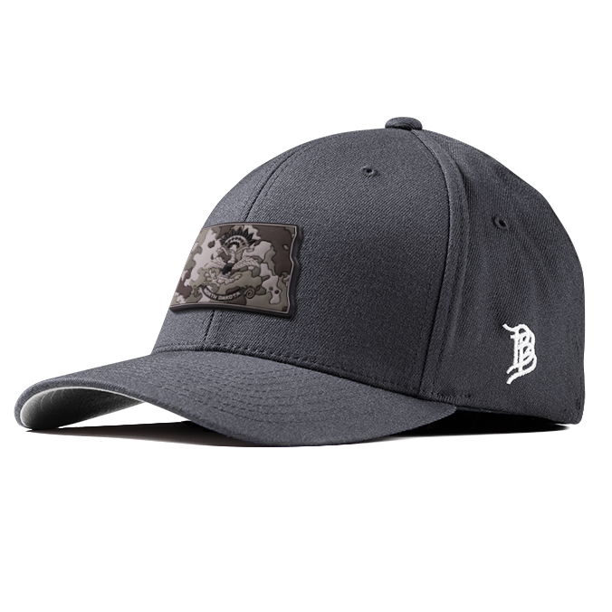North Dakota Camo PVC Flexfit Fitted