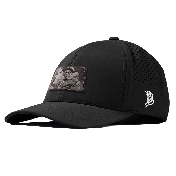 North Dakota Camo PVC Curved Performance Hat