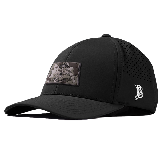North Dakota Camo PVC Curved Performance Hat