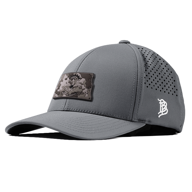 North Dakota Camo PVC Curved Performance Hat