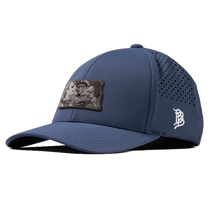 North Dakota Camo PVC Curved Performance Hat