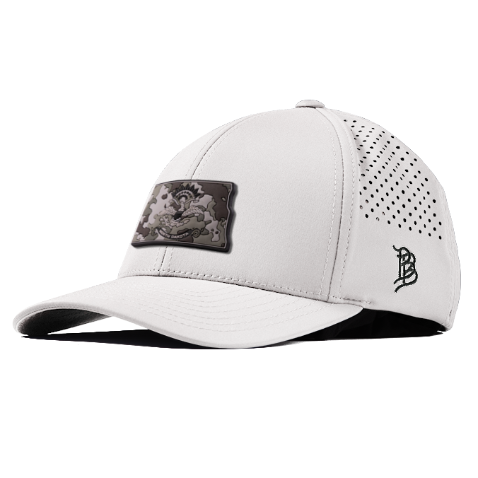 North Dakota Camo PVC Curved Performance Hat