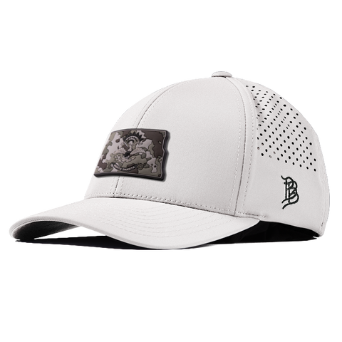 North Dakota Camo PVC Curved Performance Hat