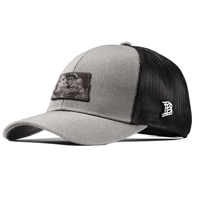 North Dakota Camo Flexfit Snapback Trucker Back CURVED