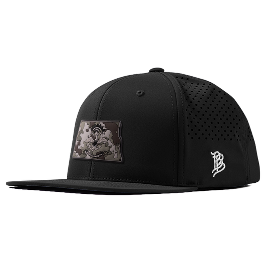 North Dakota Camo PVC Flat Performance Hat