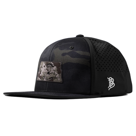 North Dakota Camo PVC Flat Performance Hat