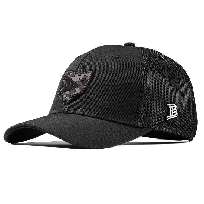 Ohio Camo PVC Curved Trucker