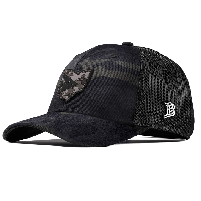 Ohio Camo PVC Curved Trucker