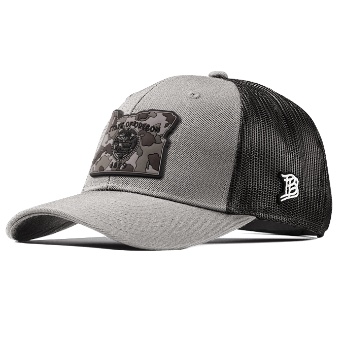 Oregon Camo PVC Curved Trucker