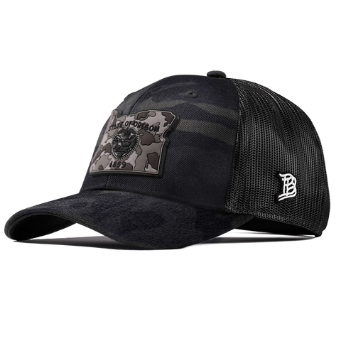 Oregon Camo PVC Curved Trucker