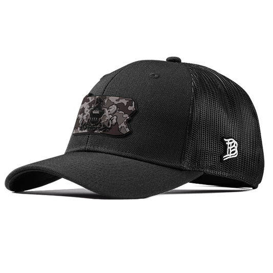 Pennsylvania Camo PVC Curved Trucker