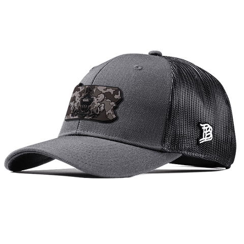 Pennsylvania Camo PVC Curved Trucker