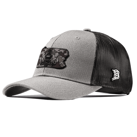 Pennsylvania Camo PVC Curved Trucker