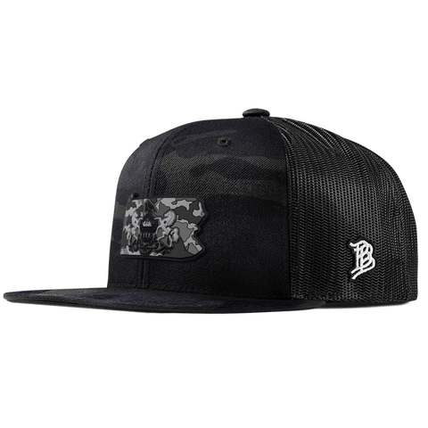 Pennsylvania Camo PVC Flat Trucker