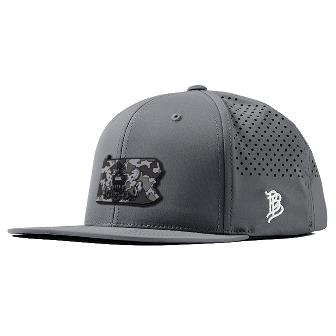 Pennsylvania Camo PVC Flat Performance Hat