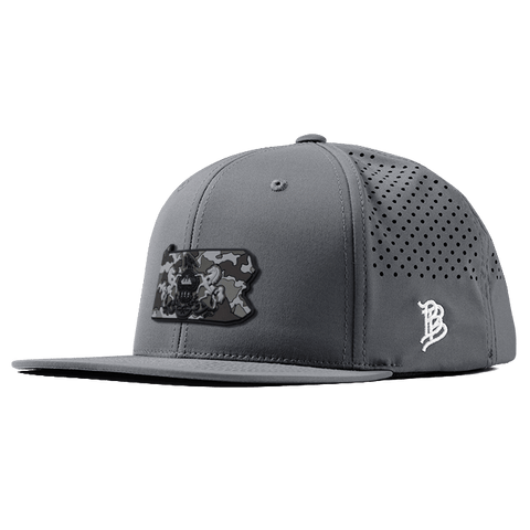 Pennsylvania Camo PVC Flat Performance Hat