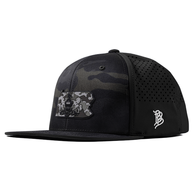 Pennsylvania Camo PVC Flat Performance Hat