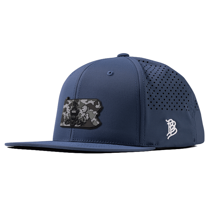 Pennsylvania Camo PVC Flat Performance Hat