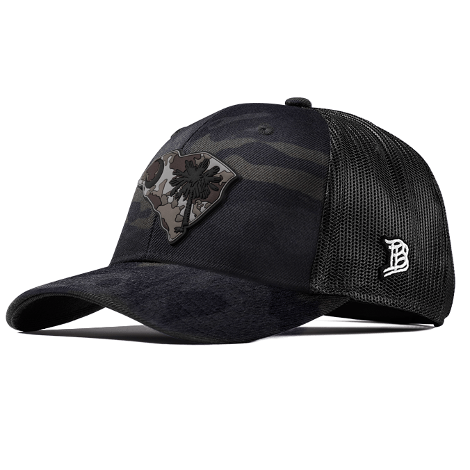 South Carolina Camo PVC Curved Trucker