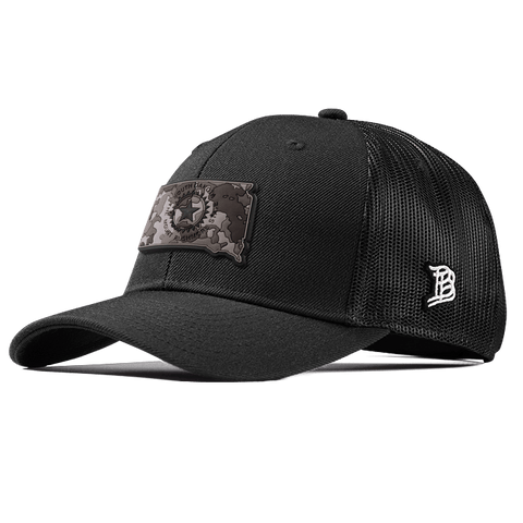 South Dakota Camo PVC Curved Trucker