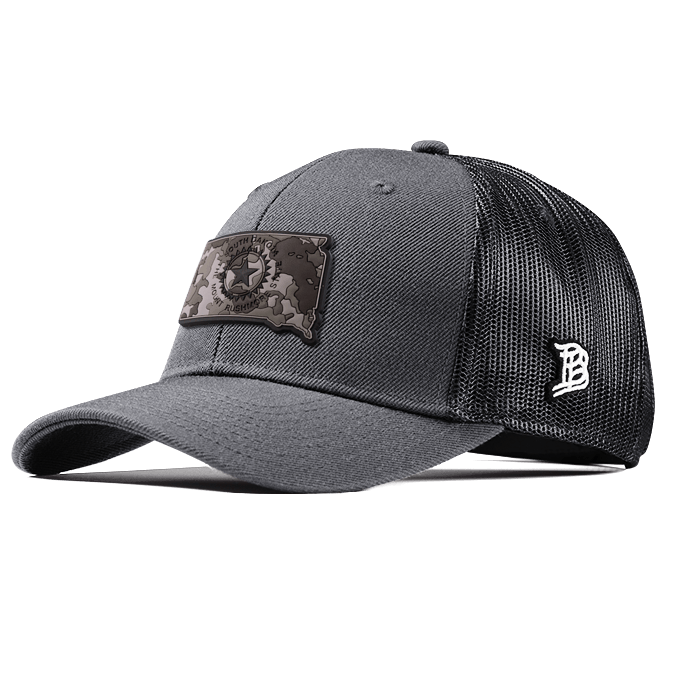 South Dakota Camo PVC Curved Trucker