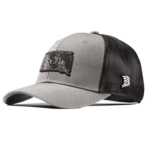 South Dakota Camo PVC Curved Trucker