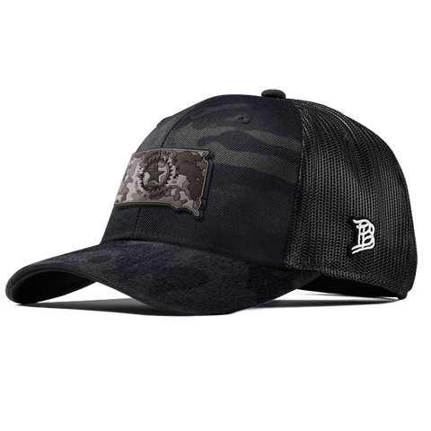South Dakota Camo PVC Curved Trucker