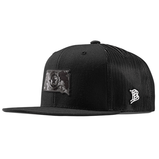 South Dakota Camo PVC Flat Trucker