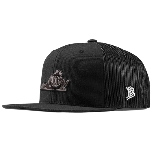 Virginia Camo PVC Flat Trucker