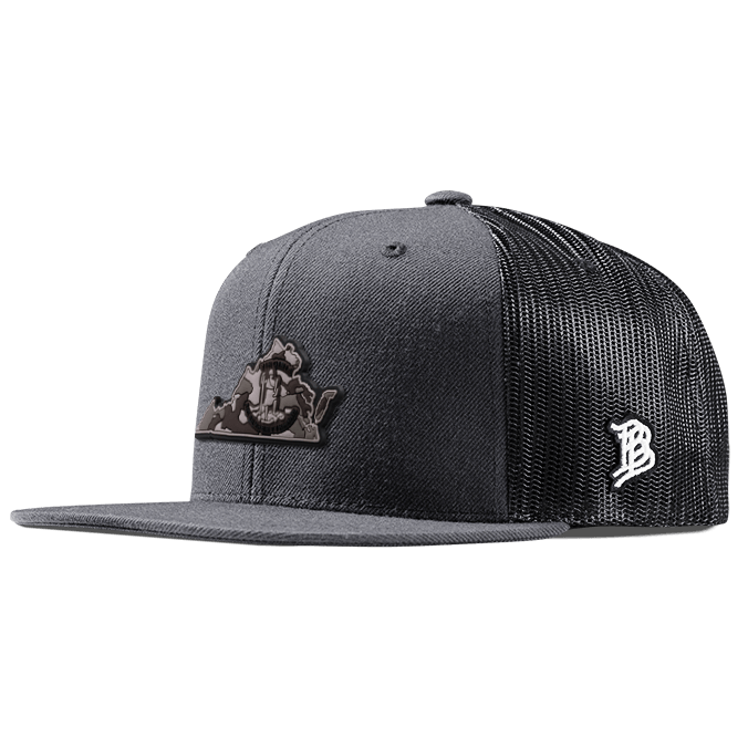 Virginia Camo PVC Flat Trucker