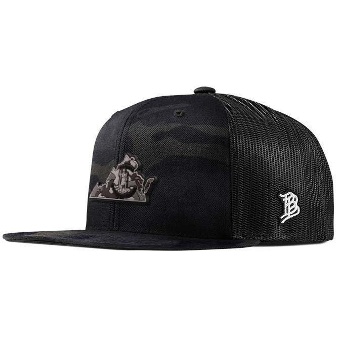 Virginia Camo PVC Flat Trucker
