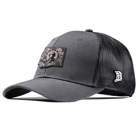 Washington Camo PVC Curved Trucker