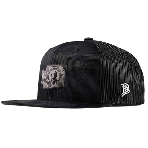 Washington Camo PVC Flat Trucker