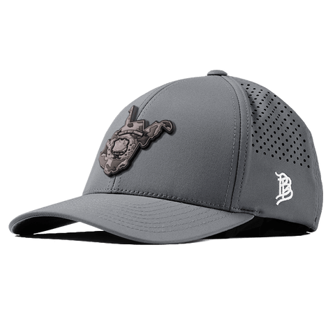 West Virginia Camo PVC Curved Performance Hat
