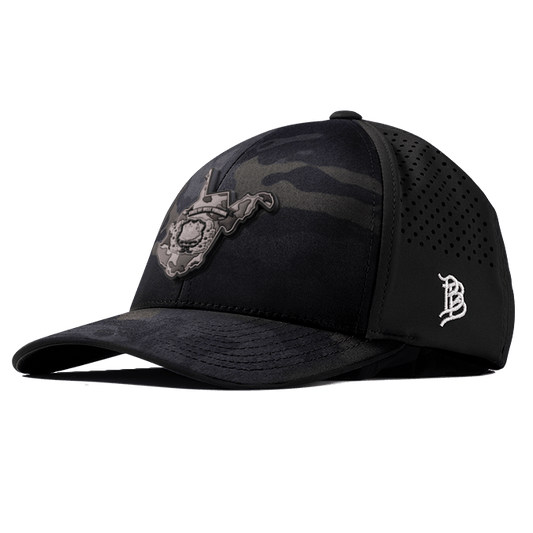 West Virginia Camo PVC Curved Performance Hat