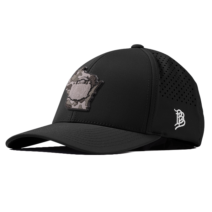 Wisconsin Camo PVC Curved Performance Hat